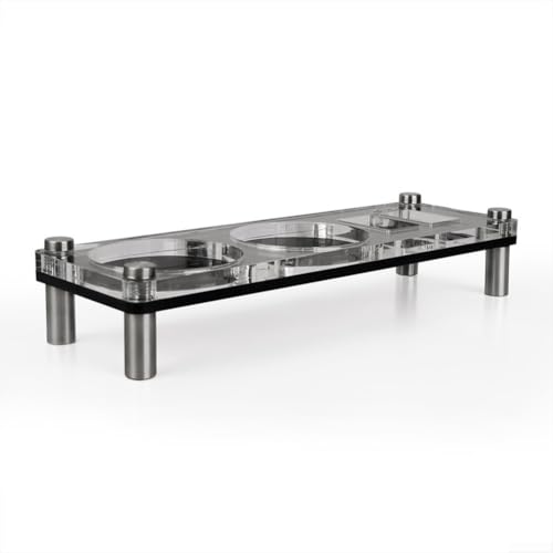 Soporte portafiltro de café, estante de almacenamiento acrílico transparente para accesorios de espresso de 51 mm, 54 mm, 58 mm, soporte multifuncional (una capa)