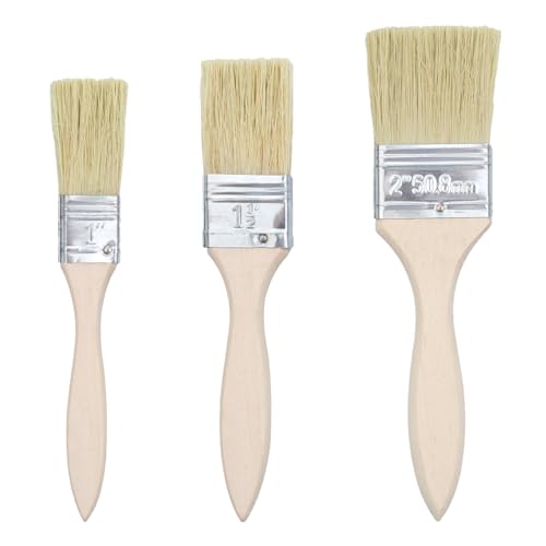 3 Piezas Brochas Pintura,Cepillo de Pintura,Pinceles Pintura,Broc...