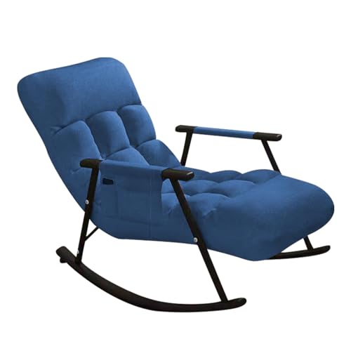 La Mejor Lista de Mecedora Reclinable los 5 más buscados. 46 Silla Mecedora Reclinable - Silla Mecedora Grande, Silla Mecedora De Interior | Silla Mecedora De Tela con Asiento Acolchado, Respaldo Alto Ajustable, Silla Deslizante, Sillón...