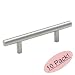 Cosmas 305-030SS True Solid Stainless Steel Construction Euro Style Cabinet Hardware Bar Handle Pull - 3" Hole Centers - 10 Pack