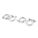 Aexit 4PCS Silver Chain & Rope Fittings Tone Stainless Steel Wire Rope Fastener Bow Shackles Wire Rope Clips M8 Thread