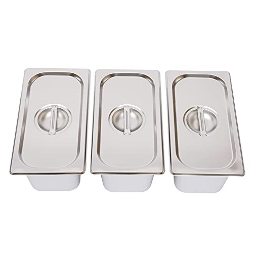 Buffetwärmer - Elektrisch, mit Heizplattenfunktion, Setwahl, Temperaturregler, Edelstahl - Warmhaltegerät, Speisewärmer… – Bild 7