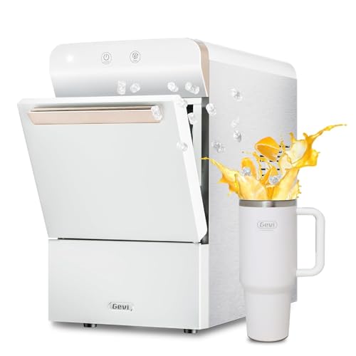 Gevi V2.0 Nugget Ice Maker Countertop 30lbs/24H, Pellet Ice Makers with Self-Cleaning & Energy-Efficient, Chewable Pebble Ice Machine for Home, White