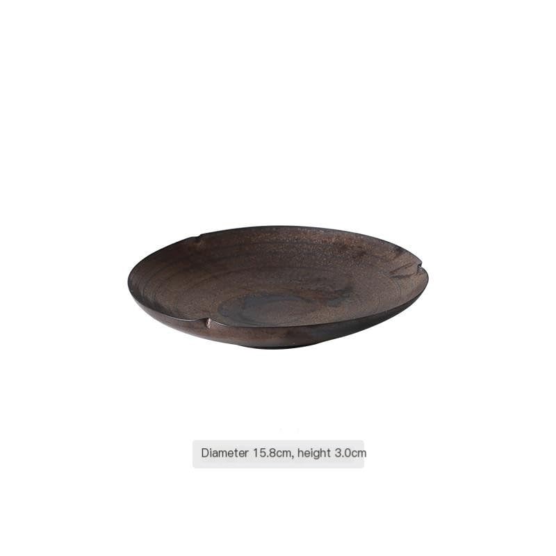 Talerze do kuchni kreatywny retro mały talerz domowy ceramiczny ciasto deser herbata przekąska talerz suszone owoce talerz na przekąski talerz do jedzenia