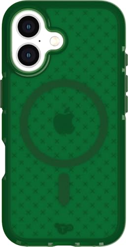 Image of Tech21 EvoCheck for iPhone 16 Compatible with MagSafe - Impact Protection Case - in Forest Green