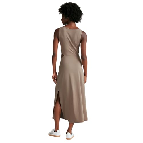 Image of Beyond Yoga Women's Around The World Front Twist Dress, Birch, Large