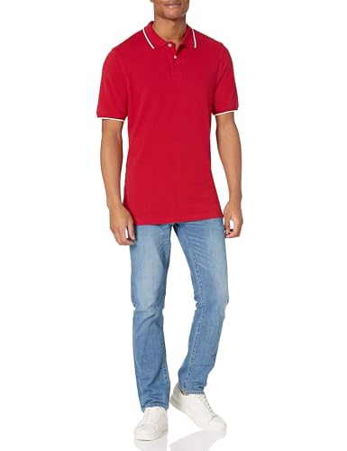Image of Amazon Essentials Men's Regular-Fit Short Sleeve Cotton Pique Polo Shirt (Available in Big & Tall)