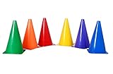 AS 6 Inch Football Training Agility Cone Marker | Safety Traffic Marker | Soccer Cones, Saucer Cone, Baseball Practice Agility Markers Cones | 6 Inch Pack of 6 | Multicolor |