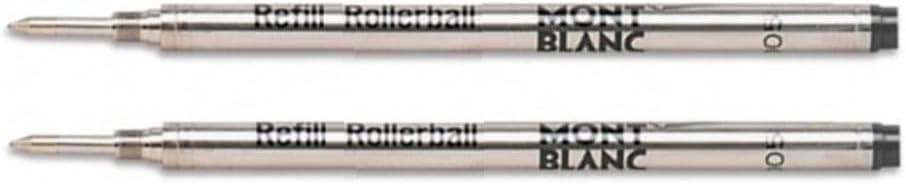 Montblanc MNB15158 - Rollerball Pen Refill, Medium Point, 2/PK, Black Ink