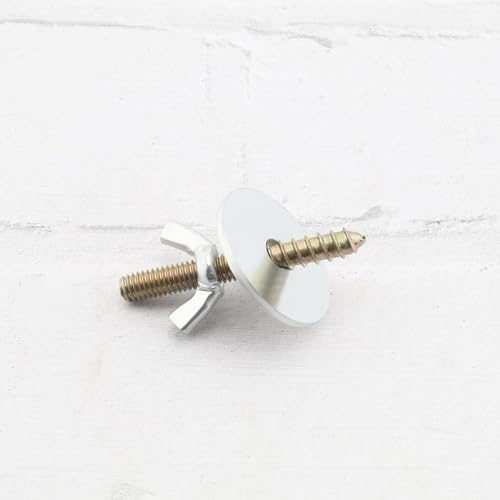 Image of 20 Sets Bird Cage Branch Screw Mounting Kit Birdcage Stainless Steel Branch Screws Mounting Set for Perches Platforms Nest Boxes Houses