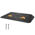 VEVOR 3" Rise Recycled Rubber Threshold Ramp for Wheelchairs & Scooters - Non-Slip Surface, 33069 Lbs Load Capacity