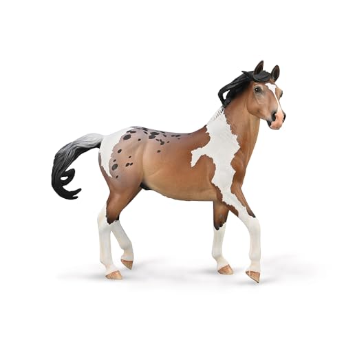 Figurine cheval Collecta Étalon Mustang Bay Pintoloosa Deluxe Deqube 90188978