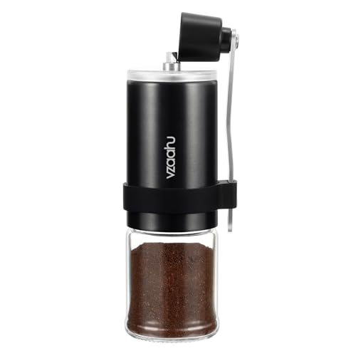 Vzaahu Portable Manual Coffee Grinder with Ceramic Burr