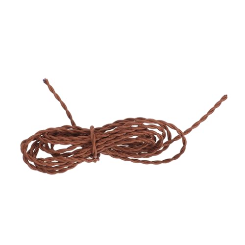 VILLCASE 4Pcs Twisted Nylon Wire with Copper Core for Pendant Light Fixtures Double Strand Cord for Chandelier Hanging Durable Lamp Fittings for Stylish Lighting