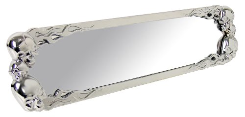 Custom Accessories 53399 Chrome Skull Mirror