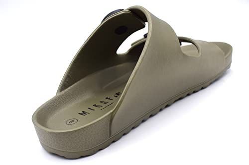 NEKTA/ke'nekt/Men's Adjustable Slip on Eva Double Buckle Slides Comfort Footbed Sandals4
