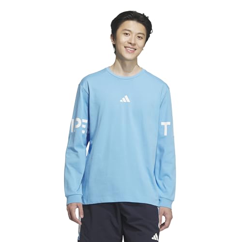 adidas 長袖 Tシャツワーディング パック ルーズフィット ヘビーシングルジャージー 長袖Tシャツ KQD24メンズ
