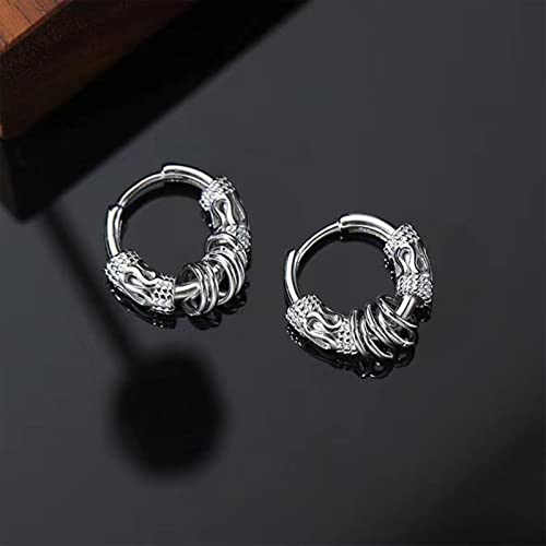 Boucles d'oreilles géométriques dragon en cuir légères anti-douleur pour oreilles - 2