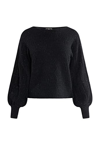 nelice Jersey de Punto, Negro, XL/XXL para Mujer