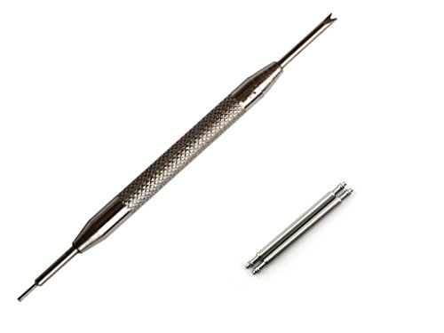 TR318 Brand Spring Bar Tool Jeweler Tool and Two 22mm Stainless Steel Spring Bar Pins for Watch Band