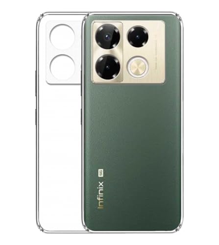 Image of Soft Silicone TPU Back Cover Compatible with Infinix Note 40 Pro 5G, Transparent
