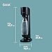 SodaStream Wassersprudler GAIA mit CO2-Zylinder | inkl. 1x 1L FUSE Kunststoffflasche (spülmaschinengeeignet) | Farbe: Schwarz