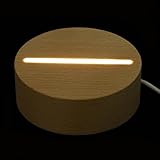 BESPORTBLE Usb Nachtlicht Sockel Aus Buchenholz Led Beleuchtung Usb Beleuchtungskonzept Für Schlafzimmer Wohnzimmer Mit Einfachem Design