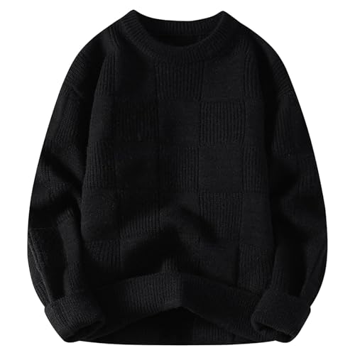 Pull à carreaux pour hommes pull chandails chaud et confortable