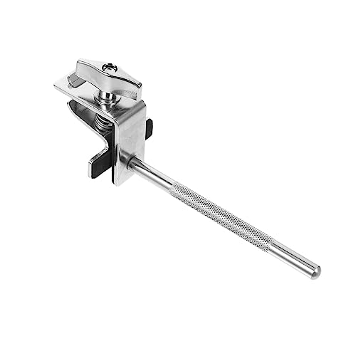 Toddmomy Jazz Drum Mountable Cowbell Holder Extension Clip Silver Drum Cowbell Clamp