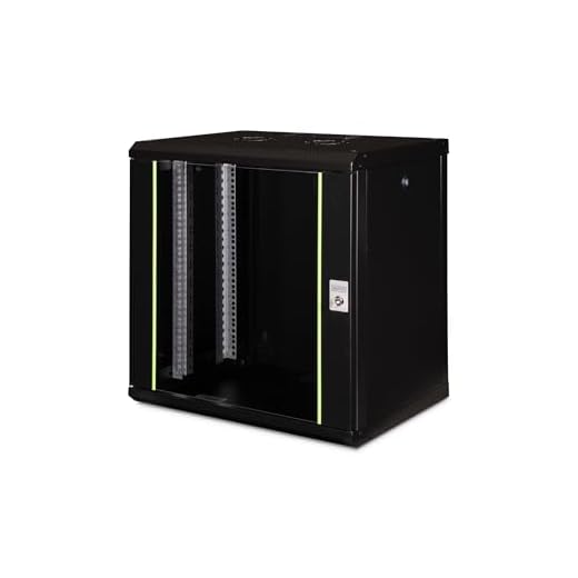 Digitus Network cabinet - 19-inch rack - 12U - Wall mounted - 450mm depth - load capacity 100kg - Unique Series - black
