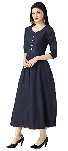 Image of DHRUVI TRENDZ Women's Rayon Kurta