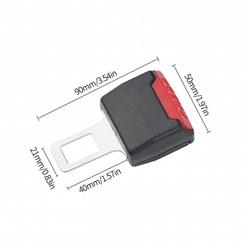 Anschnaller Adapter Auto Gurtadapter Stecker VerläNgerung, Gurtschloss Adapter, Anschnaller Verlängerung Autogurt Stecker, grau Gurtschloss Adapter für LKW Pkw Transporter (002 2pcs 、shchwarz)