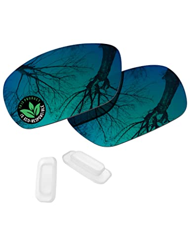 Image of Raydi Polycarbonate Replacement Lenses & Nosepads for Maui Jim Black Coral MJ249 Sunglasses