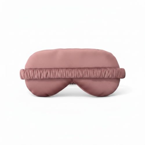 Image of Eye Mask for Sleeping for Women, Velvet Super Soft Sleep Mask Blind Fold for Comfortable Sleep, Travelling, Meditation & Relaxation, Eye Pad for Girls, Blind Fold for Sleeping - Peach (Pack of 1)