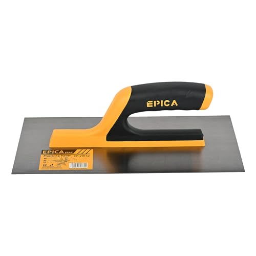 Image of Plastering Trowel - Professional Finishing Tool for Smooth Plaster, Cement, and Drywall Application - Durable Stainless Steel Blade with Comfortable Grip Handle, and DIY Projects.