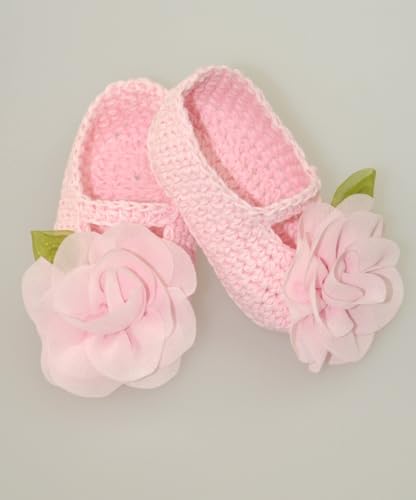 Crochet Newborn Girls Shoes2