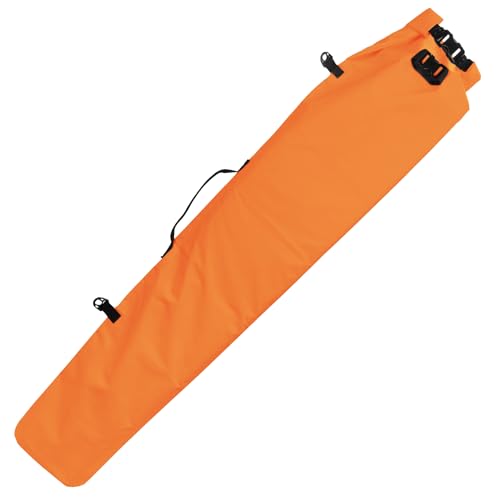 GUGULUZA Waterproof Gun Dry Bag for Soft Rifles/Shotguns Case, Roll-Top Closure Lightweight & Floating Wet Bag for Duck Hunting, Swamps & Water Sports (Orange, S)
