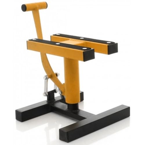 Cruizer - Caballete central para mantenimiento de motocicletas de cross o enduro, carga máxima 200 kg rojo