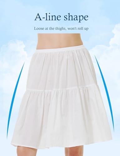 Image of BEAUTELICATE Half Slip Skirt Extender 100% Cotton Vintage Underskirt