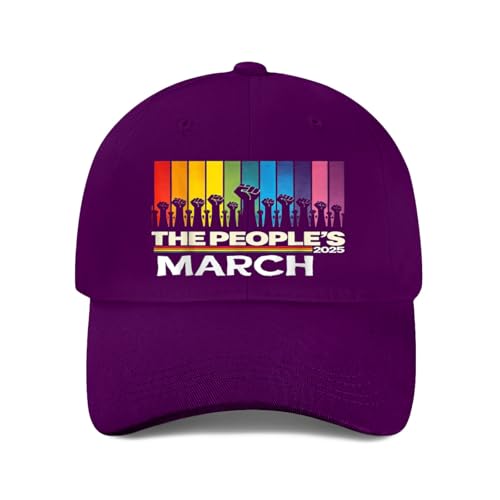 The Peoples March 2025 Political Protest Fashion Digital Printed Baseball Dad Cap