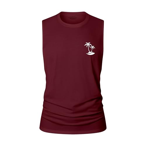 Mens Tank Tops Beach Summer Sleeveless Shirts Graphic Palm Tree Casual Tees Cotton Muscle Gym Tank Tops3