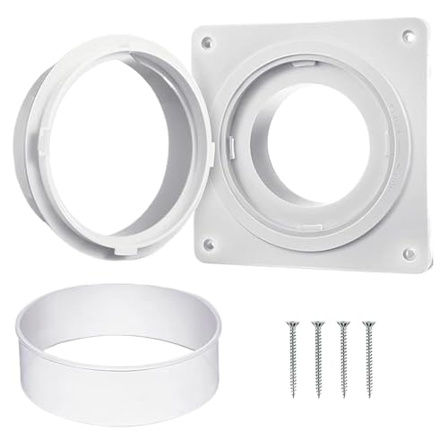 Connettore per condotto asciugatrice, connettore di ventilazione asciugatrice, piastra di ventilazione per asciugatrice - Adattatore di ventilazione, kit connettore per condotto asciugatrice con