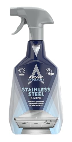 Astonish Specialist Stainless Steel and Shine Spray for Polished Surfaces Clear Waters 750ml