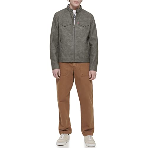 Image of Levi's Men's Faux Leather Racer Jacket