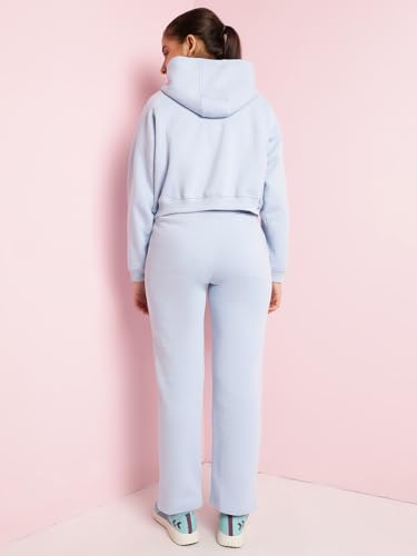 Image of Li'l Tomatoes Girls Fleece Tracksuit Set| Winter Hooded Full Zip Sweatshirt with Track Pants| Warm Casual Co-Ord Outfit for 9-16 Years
