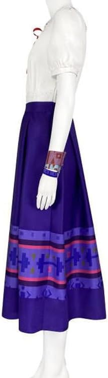 Vista 3 de Dolores Luisa - Vestido de disfraz para mujer, disfraz familiar Madrigal, Halloween, cosplay, fiesta, disfraz Adutls