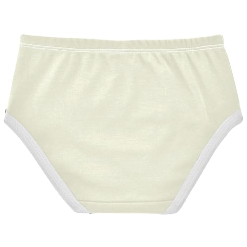 Joisal Florals Toddler Underwear Floral 2t Cotton Girl Panties Cute Apricot Beige Kids Undies Briefs2