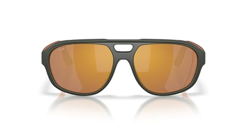 Costa Del Mar Street Heat Sunglasses Matte Olive/Gold Mirrored 580P 55 mm