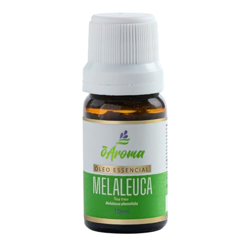 Óleo Essencial De Melaleuca Tea Tree 100% Puro Vegano Unhas Micoses Fungos Auxilia na Oleosidade do Cabelo Espinhas Acne e Cravos