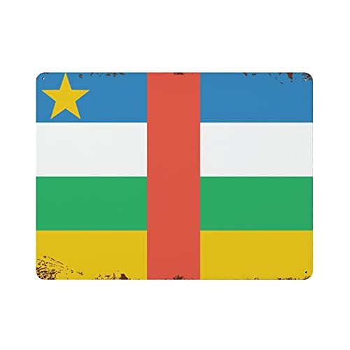 XCNGG République centrafricaine affiche murale en métal signe en étain Vintage salle à manger Restaurant café boutique décor 12x16in (30x40cm)